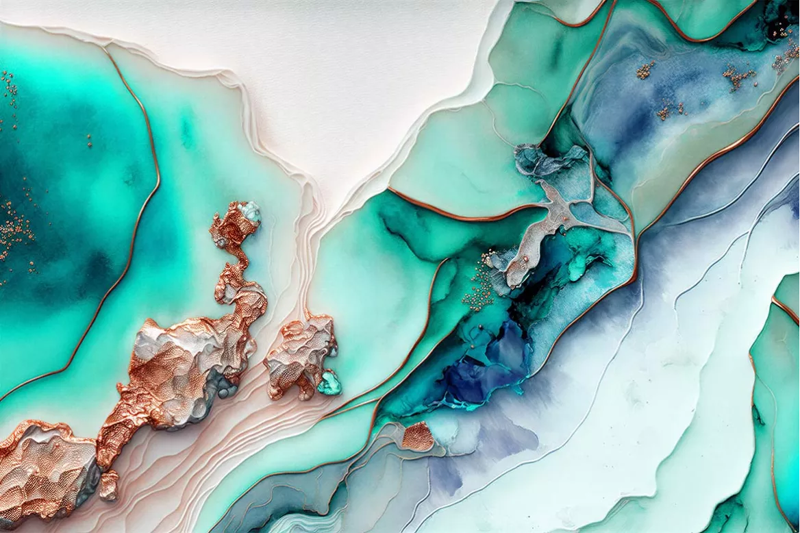 Tableau scandinave impression sur toile aquarelle