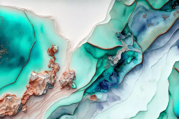impression sur toile aquarelle scandinave