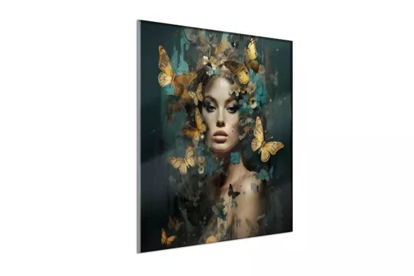 tableau Impression sur verre - Papillons volants