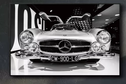 Tableau en verre - Mercedes vintage