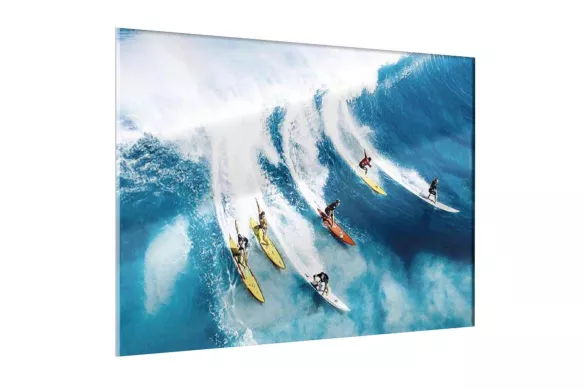 Tableau en verre acrylique - Surf entre amis