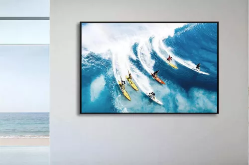 Tableau en verre acrylique - Surf entre amis