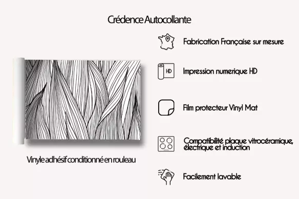 Avantage credence autocollante  Vagues et sable chaud