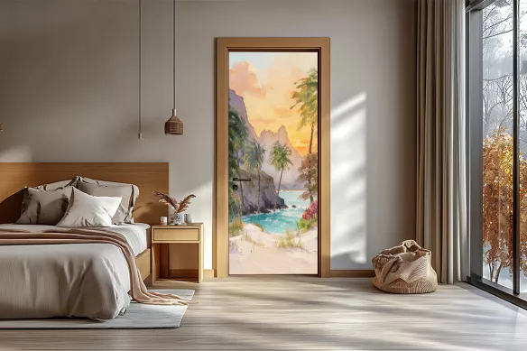Sticker de Porte chambre  - Magnifique Secret