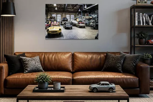 impression sur verre - Hangar automobile vintage