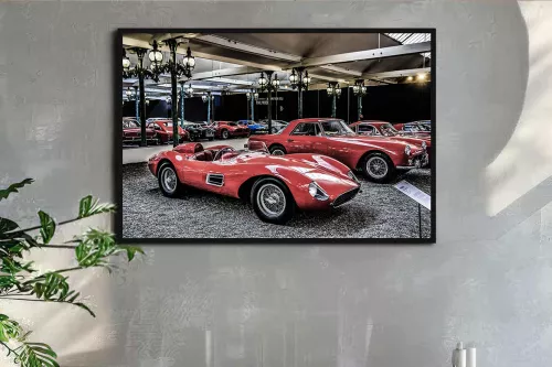impression sur verre - Voiture rouge
