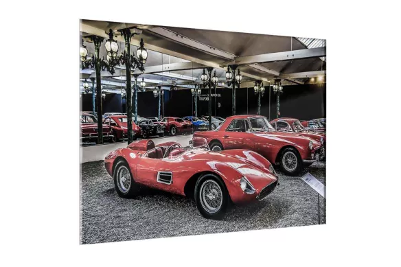 impression sur verre - Voiture rouge