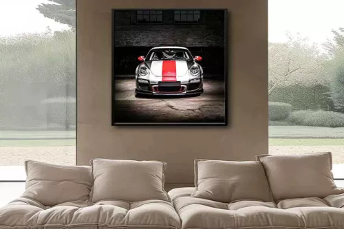 impression sur Verre - Esprit Racing 100x100 cm