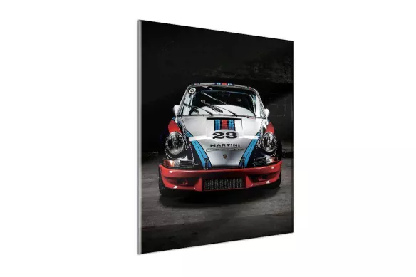 impression sur  Verre - Voiture de Course Vintage