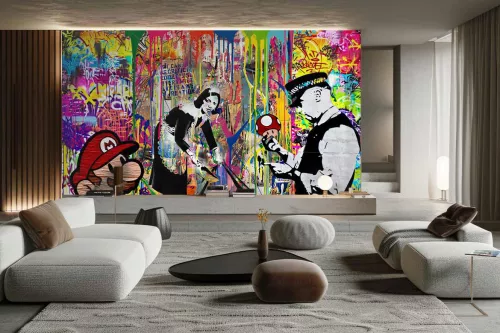 Papier peint Street Art Sous le Tapis