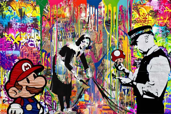 Papier peint Street Art Sous le Tapis