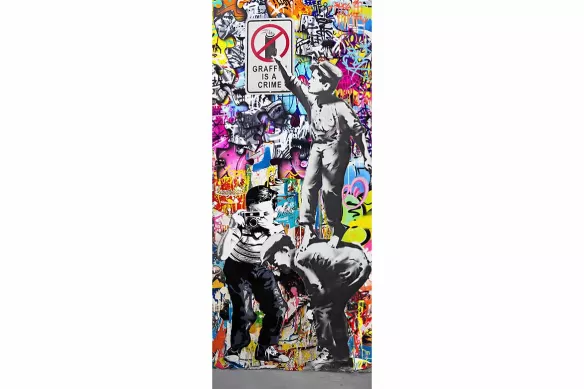 Sticker porte Photo à la Volée style Street Art