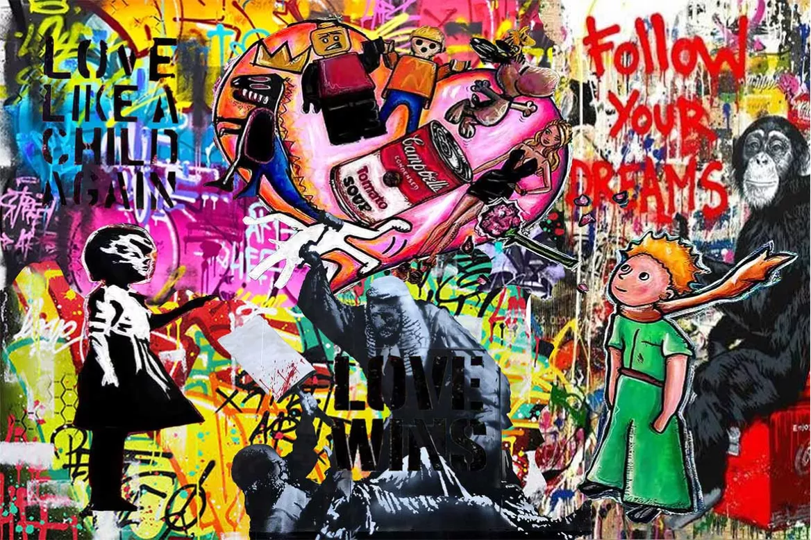 Tableau Street Art Love Win