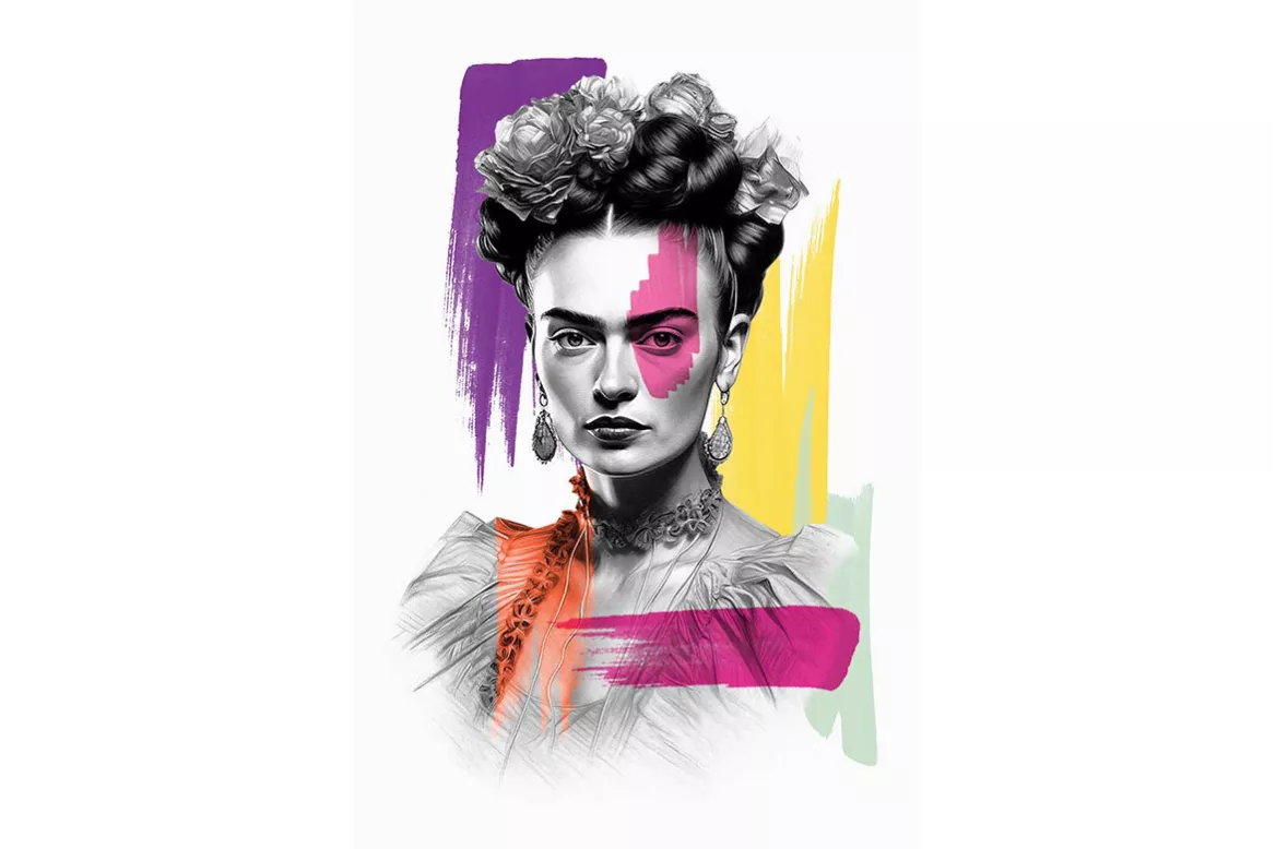 Tableau Frida Kahlo :  simplement frida