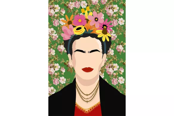 toile Frida Kahlo vision