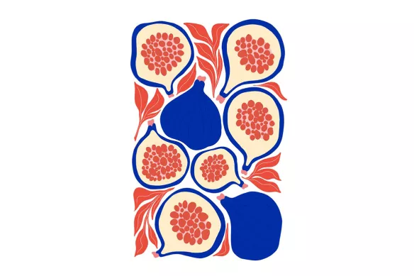 Tableau déco cuisine Fruitopia figue violette
