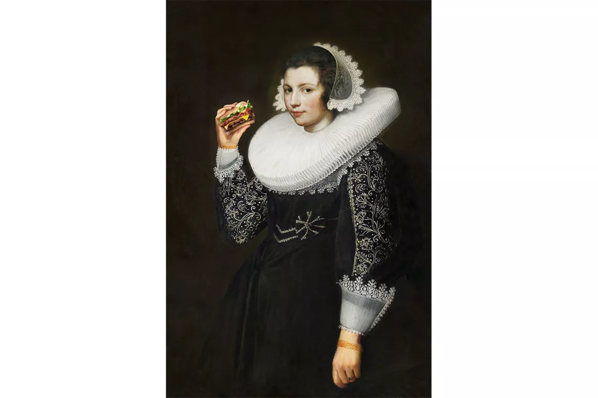 Tableau Original Anachronisme - Jan Daemen Burger