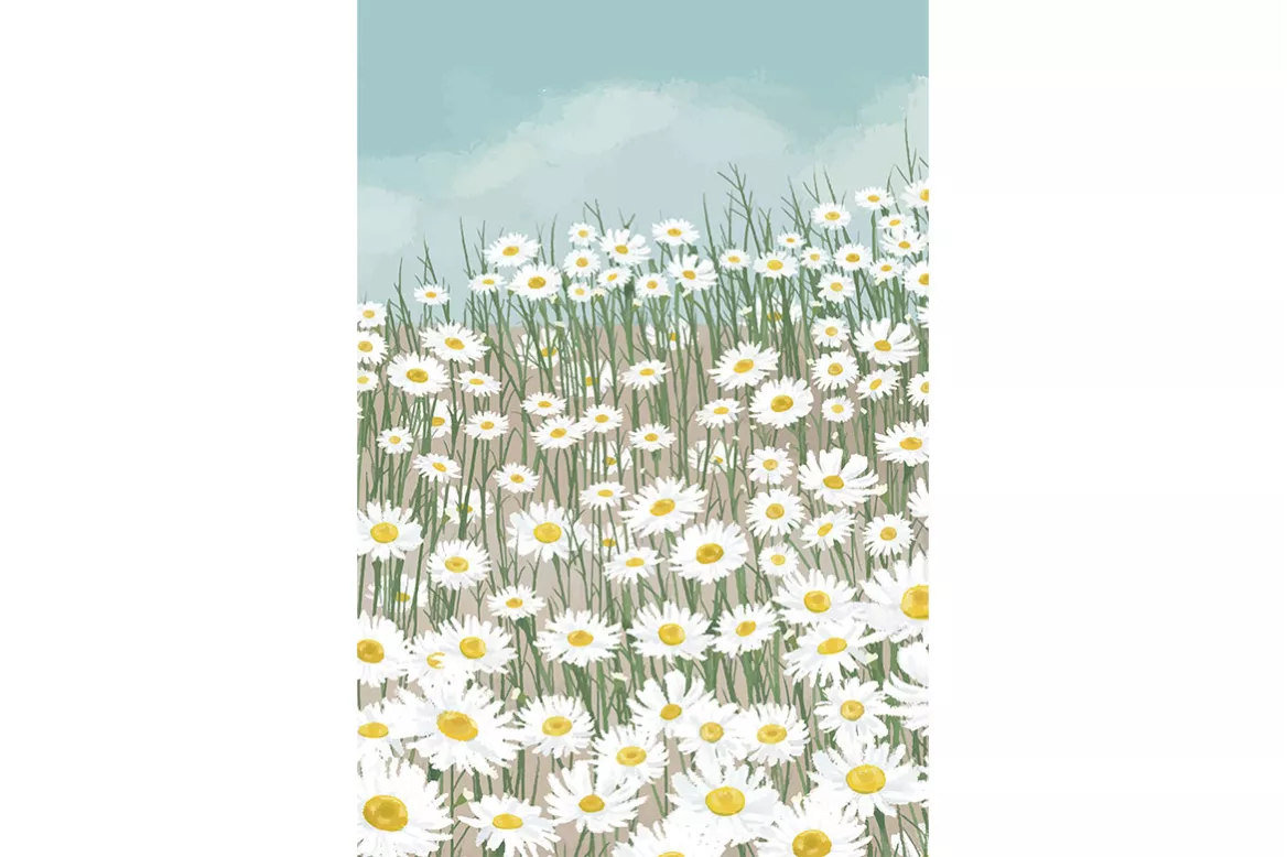 Tableau Fleuri Brise des Marguerites
