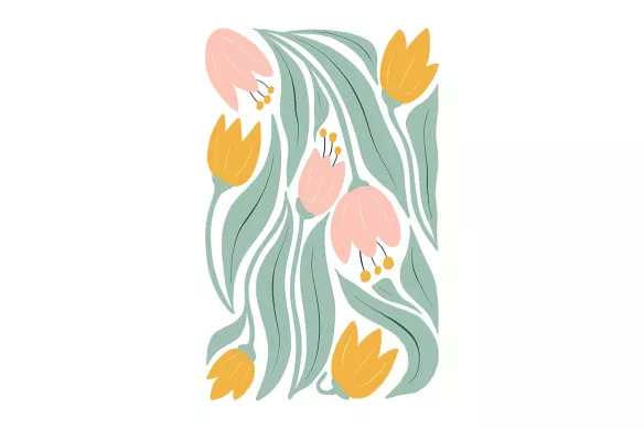 Tableau Fleuri et tendance Haven