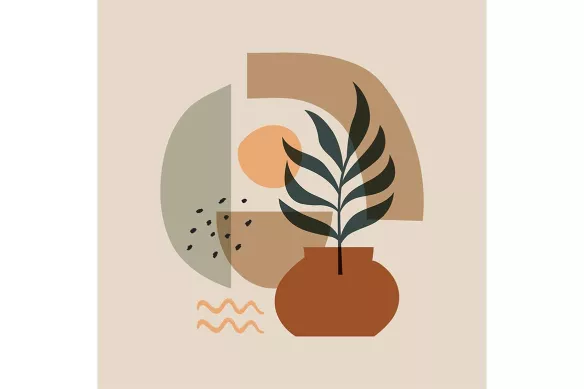 Toile minimaliste Havre de Nature