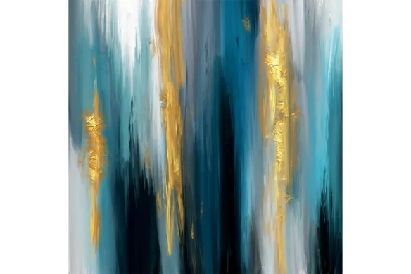 Tableau Abstrait Éclats de Minuit