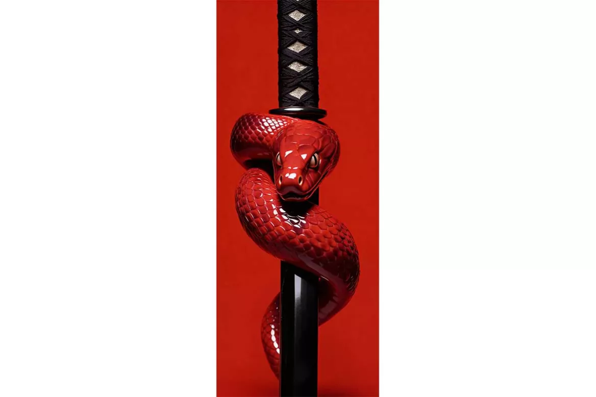 Sticker de porte - la garde du serpent