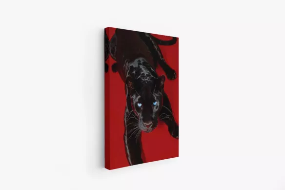 Tableau animal sauvage La Panthère Noire
