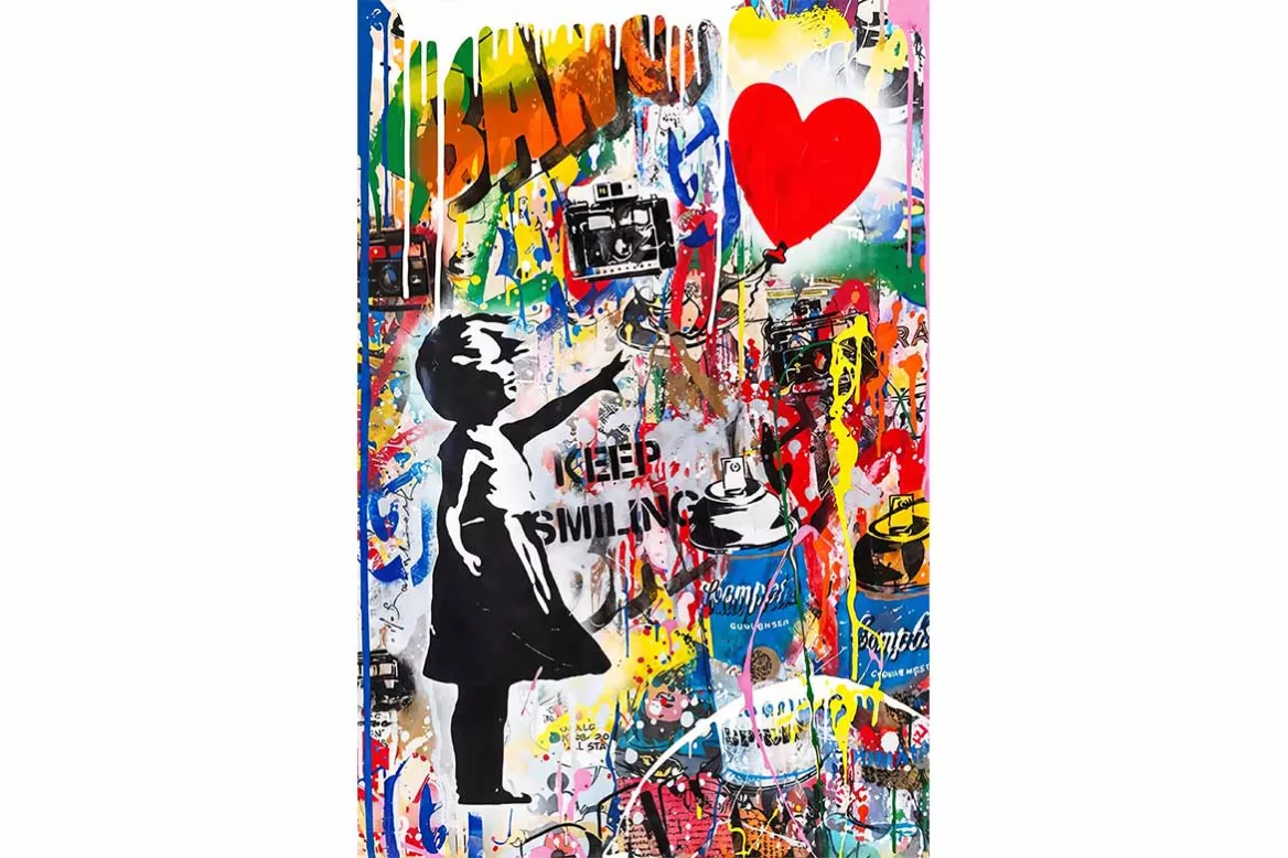 Toile street art - La petite chippie