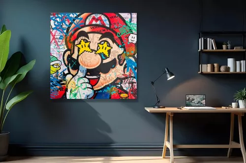 Tableau Street Art - Petit Génie du Game | Izoa