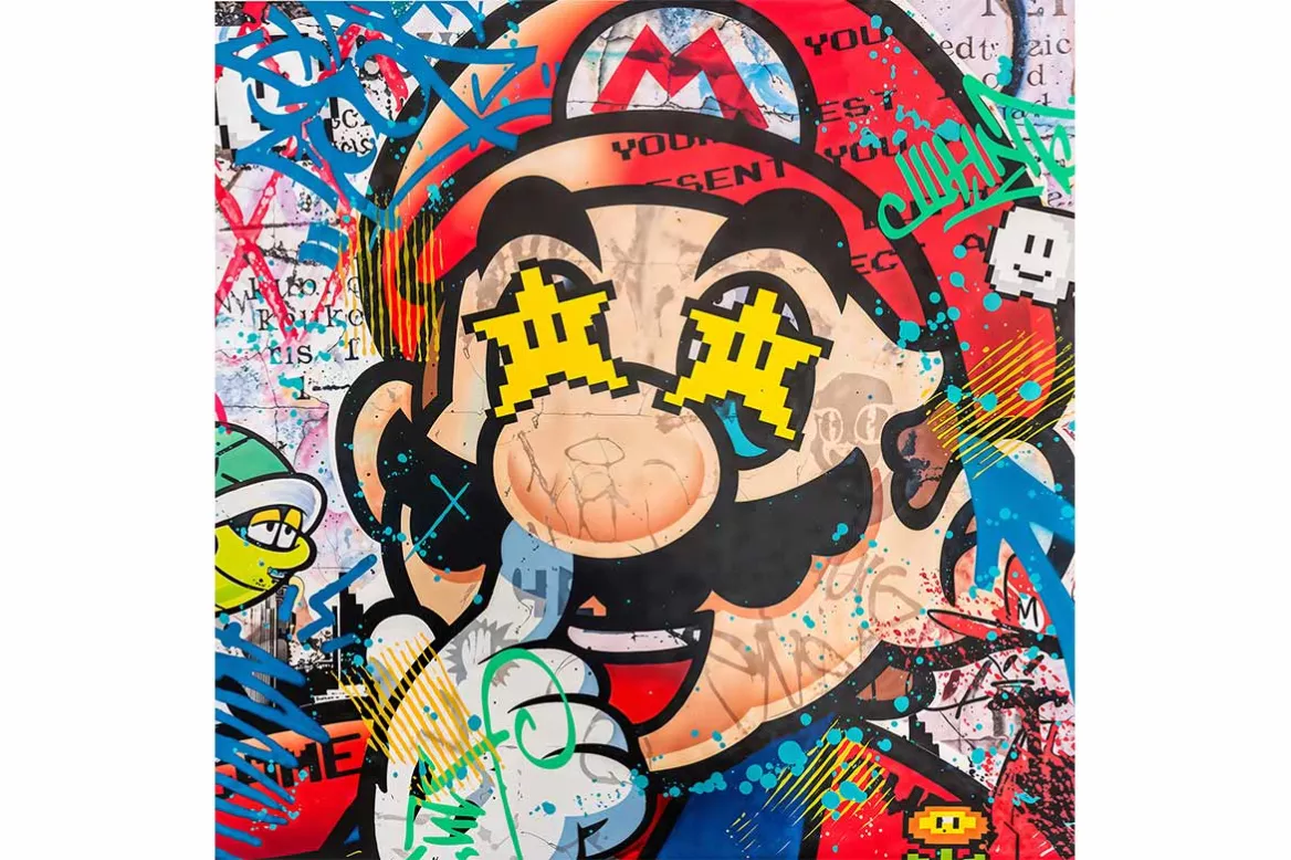 Tableau Street Art - Petit Génie du Game | Izoa