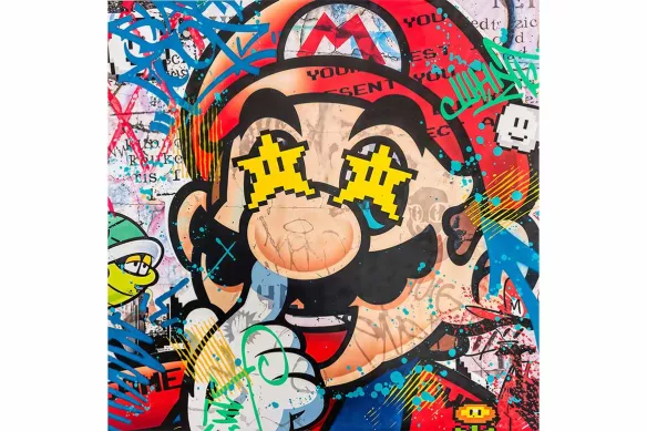 Toile Street Art Petit Génie du Game