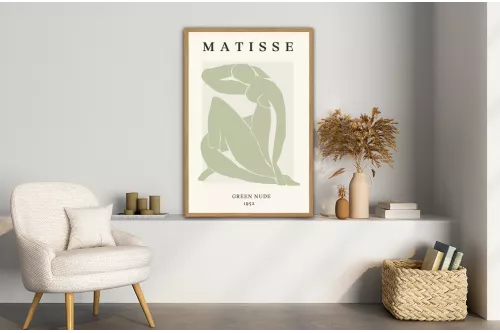 Toile Henri  Matisse Vert Sauge painting_wood_frame_vertical