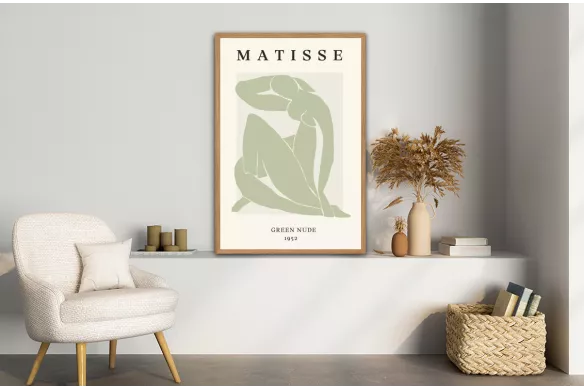 Toile Henri  Matisse Vert Sauge painting_wood_frame_vertical