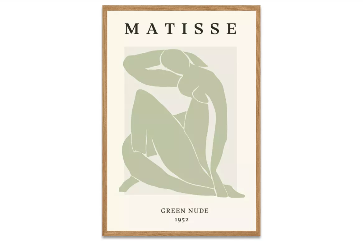 Toile Henri  Matisse Vert Sauge painting_wood_frame_vertical