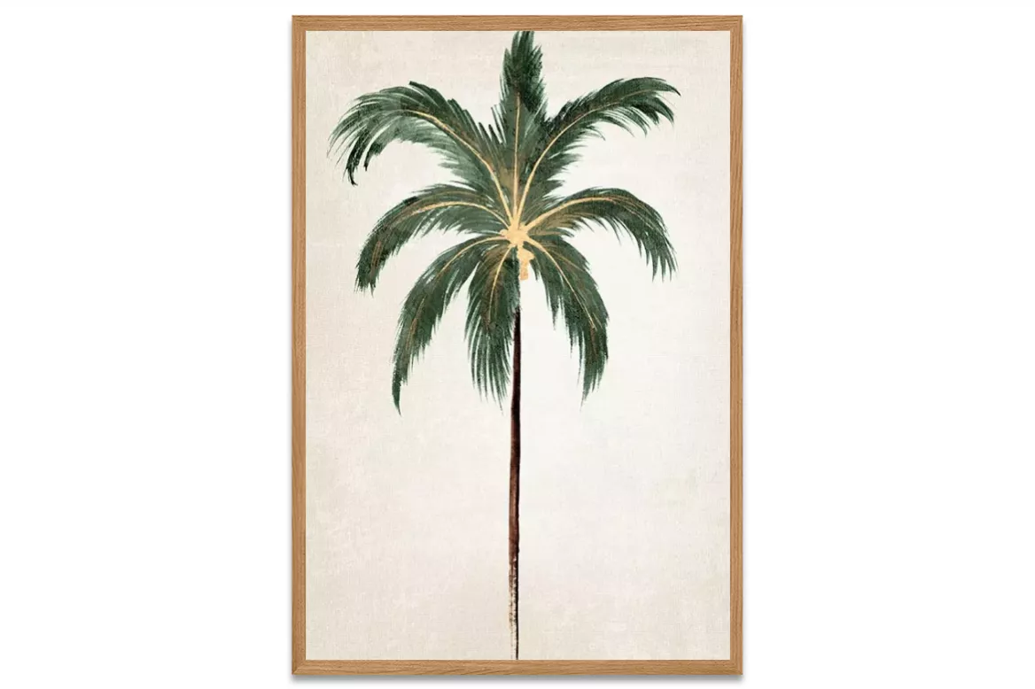 Toile Décoratif Palmier solitaire painting_wood_frame_vertical