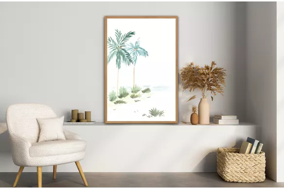 Peinture sur toile - Matin de Sable painting_wood_frame_vertical