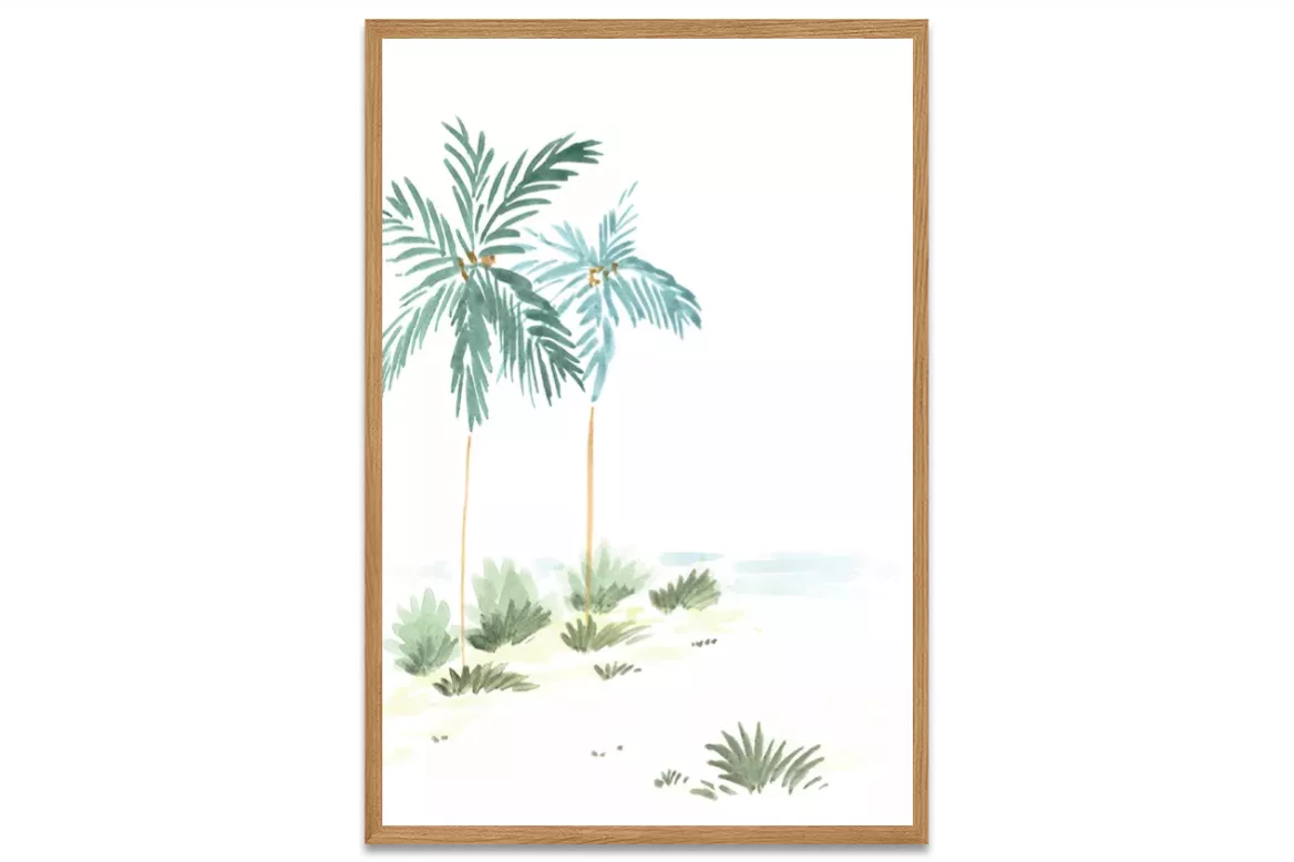 Peinture sur toile - Matin de Sable painting_wood_frame_vertical