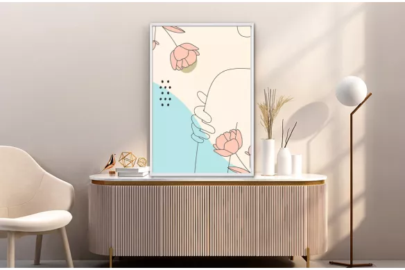 cadre Minimaliste - Florilège painting_white_frame_vertical