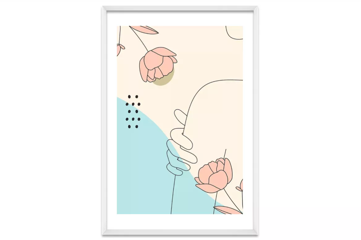 cadre Minimaliste - Florilège painting_white_frame_vertical