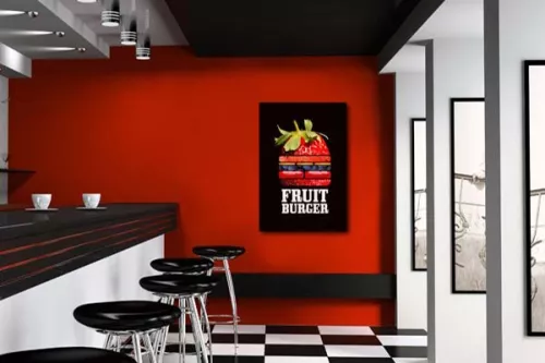 Tableau original Fruit Burger by Yann Wallaert