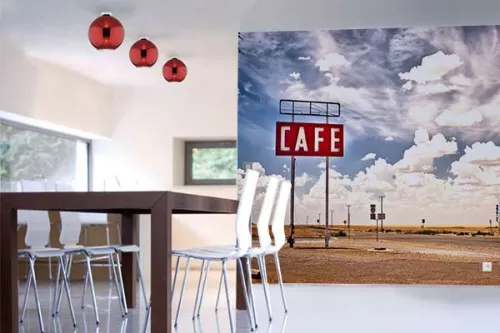 Papier peint photo café is here