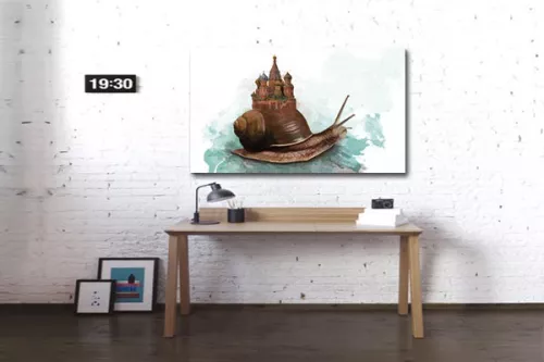 Tableau déco escargot tout chaud