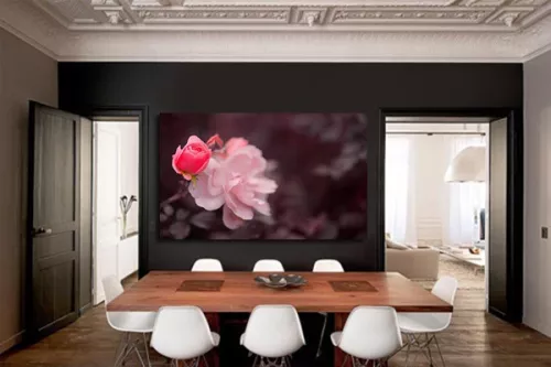 Tableau fleur Perle de Rose