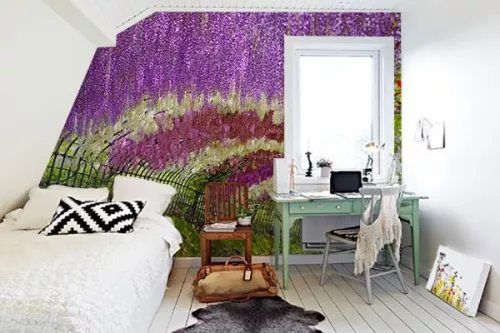 Papier peint déco Ciel Fleuri