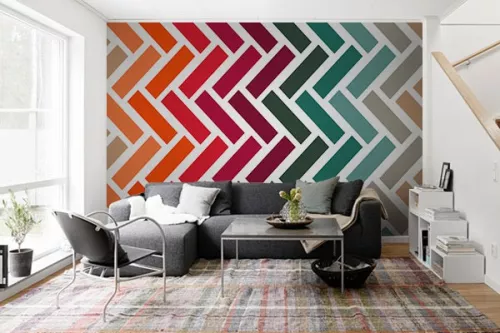 Papier peint Tresses design