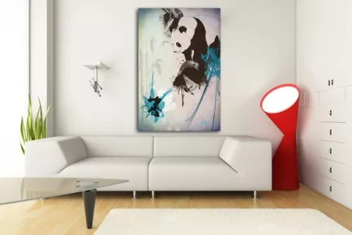 décoration design panda mural