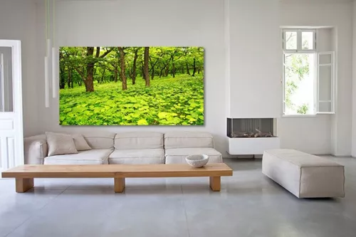 Tableau moderne forêt magique