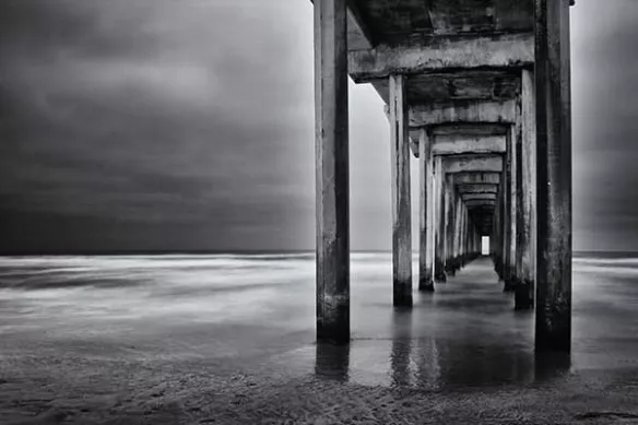 Tableau noir et blanc Immensité