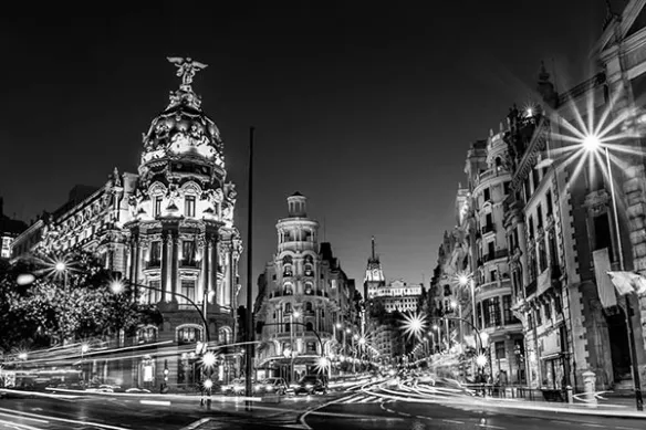 Madrid noir blanc
