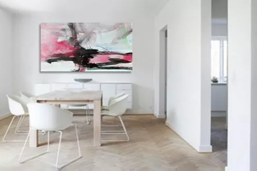 Tableau abstrait Idylle